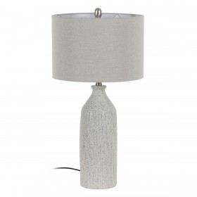 Lampada da tavolo Grigio Metallo Ceramica 60 W 220-240 V 38 x 38 x 73 cm