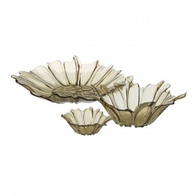 Centrotavola Oliva Cristallo 18 x 18 x 5,8 cm