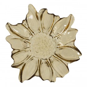 Centrotavola Oliva Cristallo 18 x 18 x 5,8 cm
