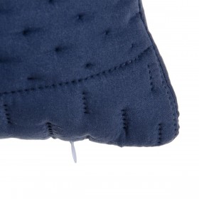 Cuscino Azzurro 40 x 10 x 40 cm Quadrato Geometrico