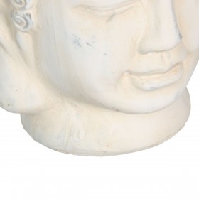 Vaso Crema Terracotta Buddha Orientale 14 x 14 x 15,5 cm