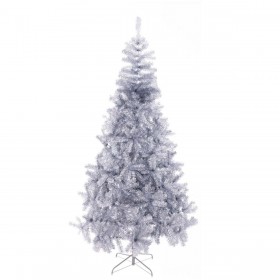 Albero di Natale Argentato Metallo Plastica 110 x 110 x 210 cm