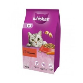 Cibo per gatti Whiskas 5900951014345 Adulto Carne di vitello 14 Kg