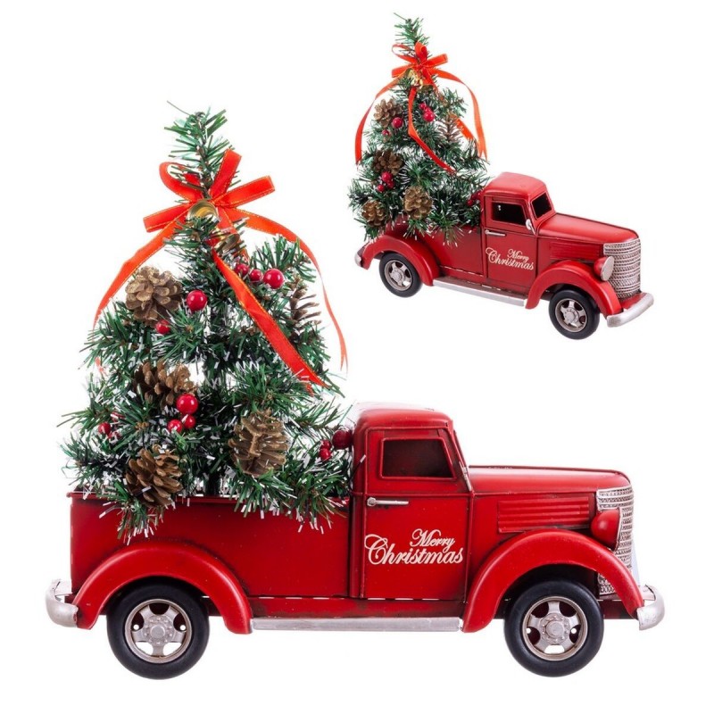 Decorazione Natalizia Rosso Multicolore Flatbed truck 39 X 10 X 37 CM