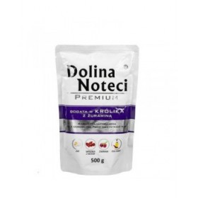 Cibo umido Dolina Noteci Premium Mirtillo Coniglio 500 L 500 g
