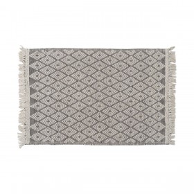 Tappeto Bianco Nero 160 x 230 x 1 cm