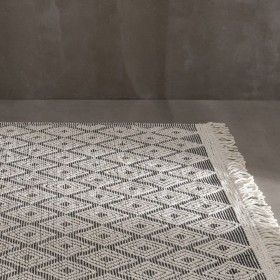 Tappeto Bianco Nero 160 x 230 x 1 cm