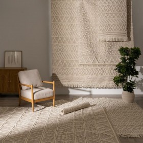 Tappeto Crema 200 x 300 x 1 cm