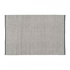 Tappeto Bianco Nero 200 x 300 x 1 cm