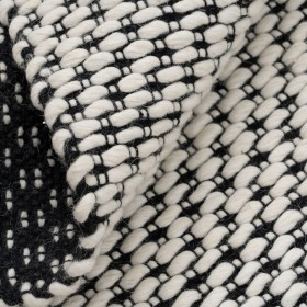 Tappeto Bianco Nero 200 x 300 x 1 cm
