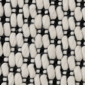 Tappeto Bianco Nero 200 x 300 x 1 cm