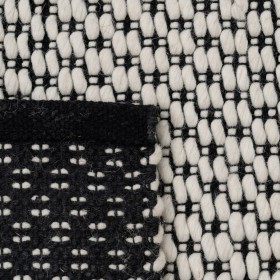 Tappeto Bianco Nero 160 x 230 x 1 cm