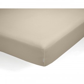 Lenzuolo con angoli aderenti Alexandra House Living QUTUN Taupé 200 x 200 cm 200 x 1 x 200 cm
