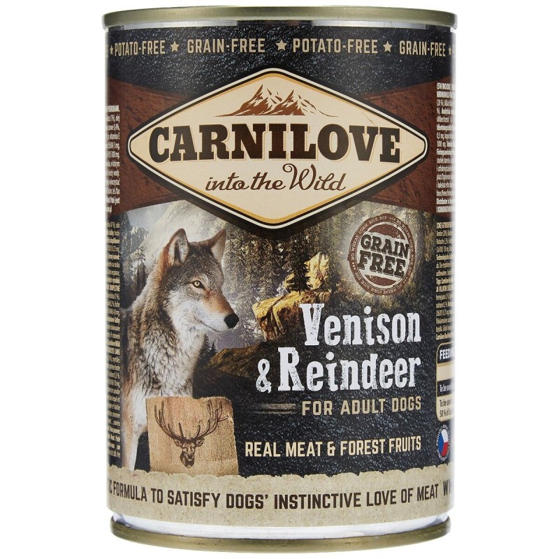 Cibo umido Carnilove Wild Wet Venison & Reindeer Cervo Renna 400 g