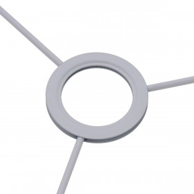 Paralume Grigio Poliestere 20 x 20 x 15 cm