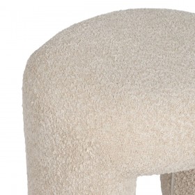 Puff Beige Poliestere 46 X 44 X 41 CM