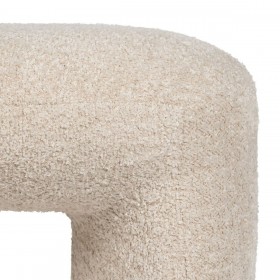 Puff Beige Poliestere 46 X 44 X 41 CM