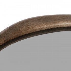 Tavolino da Caffè Nero Naturale Cristallo Ferro Legno d'albero della gomma 76 x 81 x 38 cm