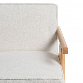 Poltrona Bianco Naturale 57 X 50 X 77 CM