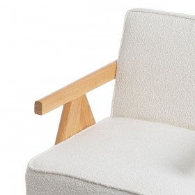 Poltrona Bianco Naturale 57 X 50 X 77 CM