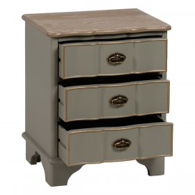 Comodino Naturale Legno di abete Legno MDF 50 x 35 x 60 cm