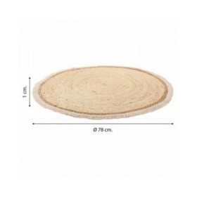 Tappeto Alexandra House Living Marrone Fibra naturale 78 x 78 cm Circolare