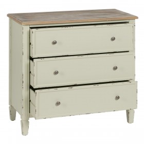Cassettiera Beige Naturale Legno di abete Legno MDF 90 X 42 X 85 CM