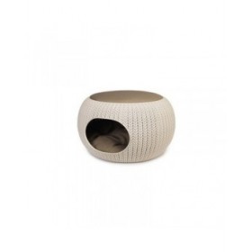 Letto per Gatti Curver Knit Beige Sabbia 6,7 x 32,5 x 6,7 cm