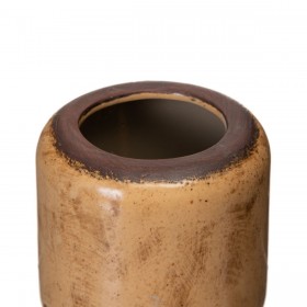 Vaso Marrone Ceramica 11,5 x 11,5 x 11,5 cm