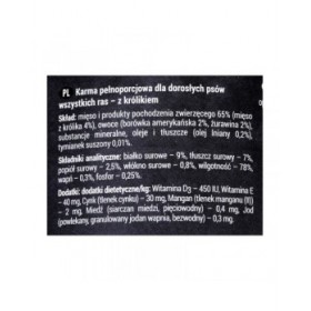 Cibo umido Dolina Noteci Rafi Mirtillo Coniglio 400 g