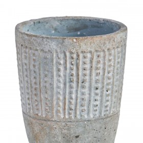 Vaso Grigio Cemento 12,5 X 12,5 X 16 CM