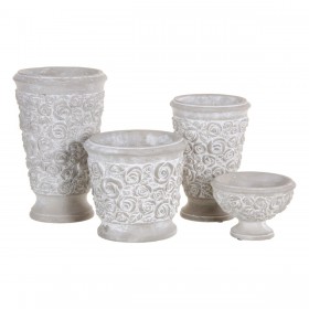 Vaso Grigio Cemento 15,5 X 15,5 X 10,5 CM
