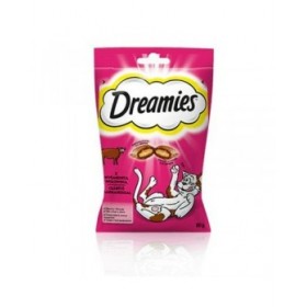 Spuntino per Cat Dreamies 60 g Carne di vitello