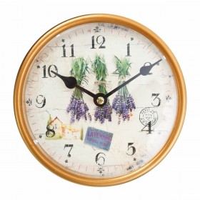 Orologio da Parete Crema PVC Ferro 16 x 16 x 17 cm