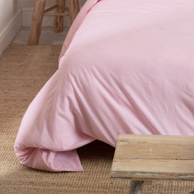 Copripiumino HappyFriday Basic Rosa chiaro 220 x 220 cm