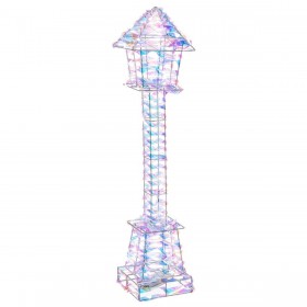 Decorazione luminosa Argentato Lampioni 13 x 13 x 58 cm