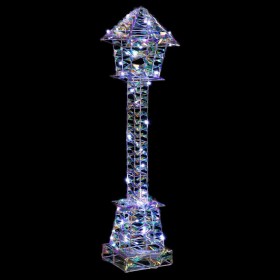 Decorazione luminosa Argentato Lampioni 13 x 13 x 58 cm