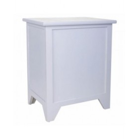Comodino Alexandra House Living Bianco 28 x 45 x 38 cm