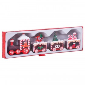 Decorazione Natalizia Multicolore Treno 20 x 4,5 x 2,5 cm