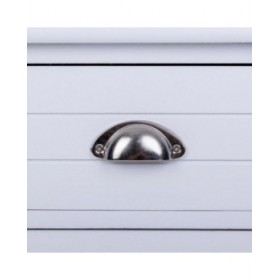 Comodino Alexandra House Living Bianco 28 x 45 x 38 cm