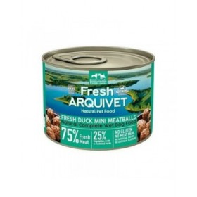 Cibo umido Arquivet Fresh Duck Mini Meatballs 200 g