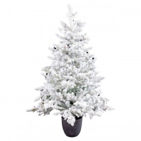 Albero di Natale Polietilene Ananas Nevoso 60 x 60 x 120 cm