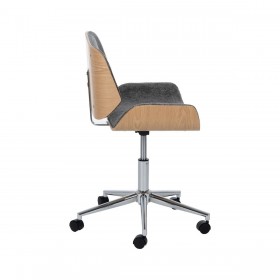 Sedia da Ufficio Grigio Naturale 54 x 61 x 88 cm