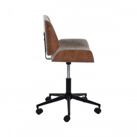 Sedia da Ufficio Marrone Nero Beige 54 x 61 x 88 cm