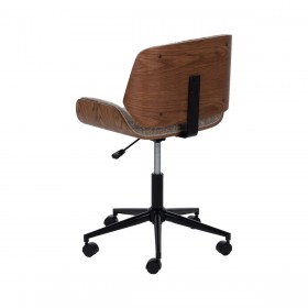Sedia da Ufficio Marrone Nero Beige 54 x 61 x 88 cm