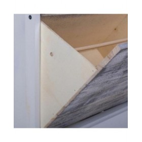 Scarpiera Alexandra House Living Bianco 28 x 58 x 50 cm 1 cassetto