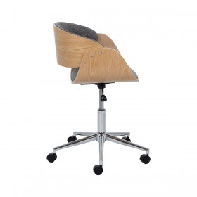 Sedia da Ufficio Grigio Naturale 59 x 64 x 88 cm