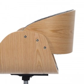Sedia da Ufficio Grigio Naturale 59 x 64 x 88 cm