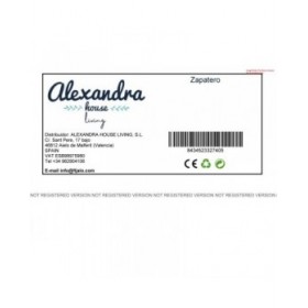 Scarpiera Alexandra House Living Bianco 28 x 58 x 50 cm 1 cassetto