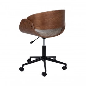 Sedia da Ufficio Marrone Nero Beige 59 x 64 x 88 cm